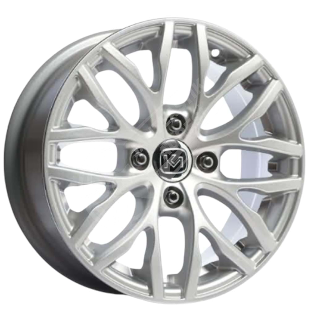 6.5X15 PCD 4X100 KM-465 Silver ET35 67.1