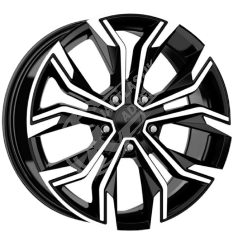 6.5X16 PCD 4X100 EMR W-7618 Black Diamond ET35 67.1