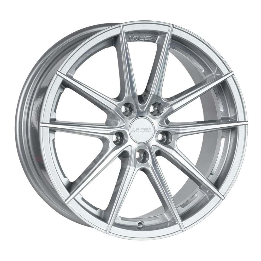 7.5X17 PCD 5X98 ARC G708 Silver Diamond Monaco ET35 58.1