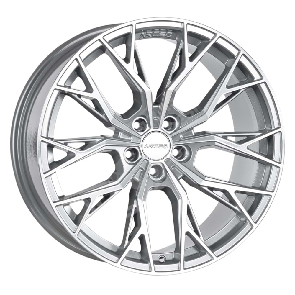8.5X19 PCD 5X108 ARC G6929 Roma Silver Diamond ET40 73.1