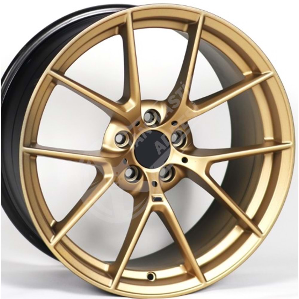 9.5X19 PCD 5X120 R1A-512 Matt Gold ET38 72.6