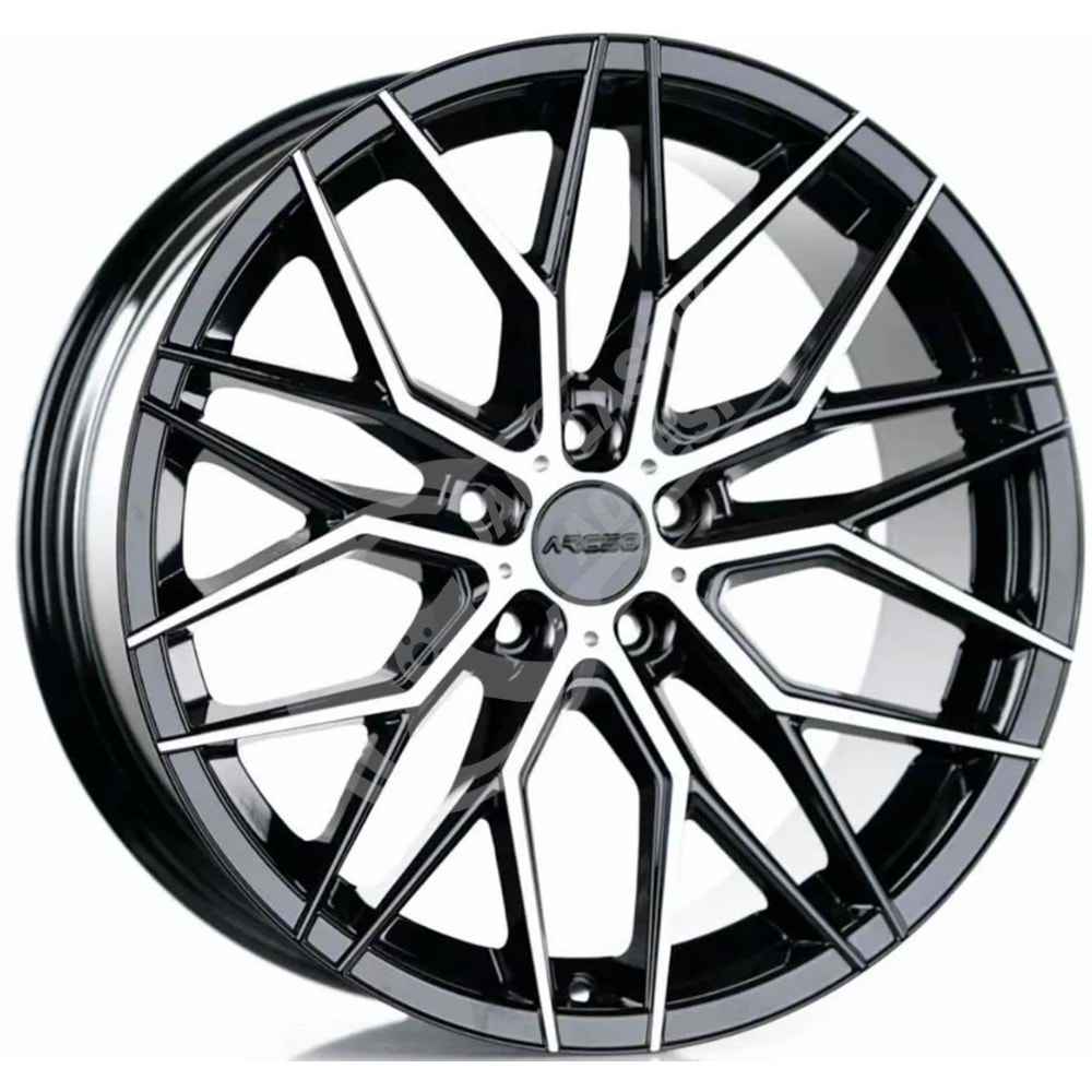 8.0X18 PCD 5X112 ARC-G6948 Black Diamond Valencia ET35 66.6
