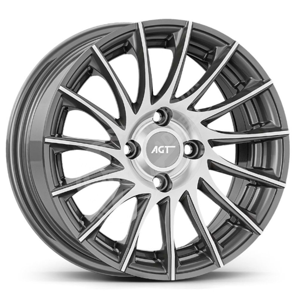 5.5X14 PCD 4X100 FD-14003 Titanium Diamond ET35 67.1