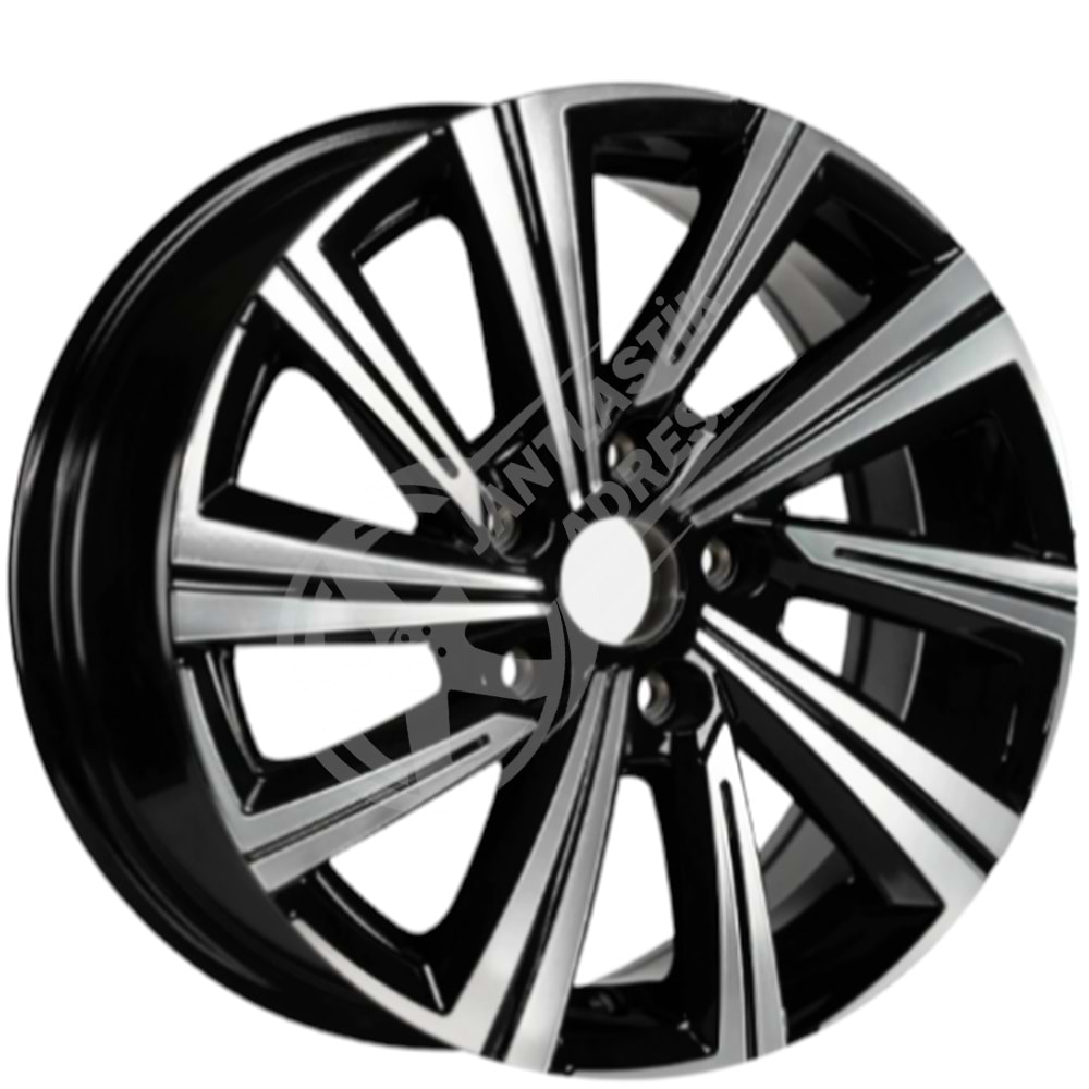 7.0X16 PCD 5X98 EMR S-1005 Black Diamond ET35 58.1