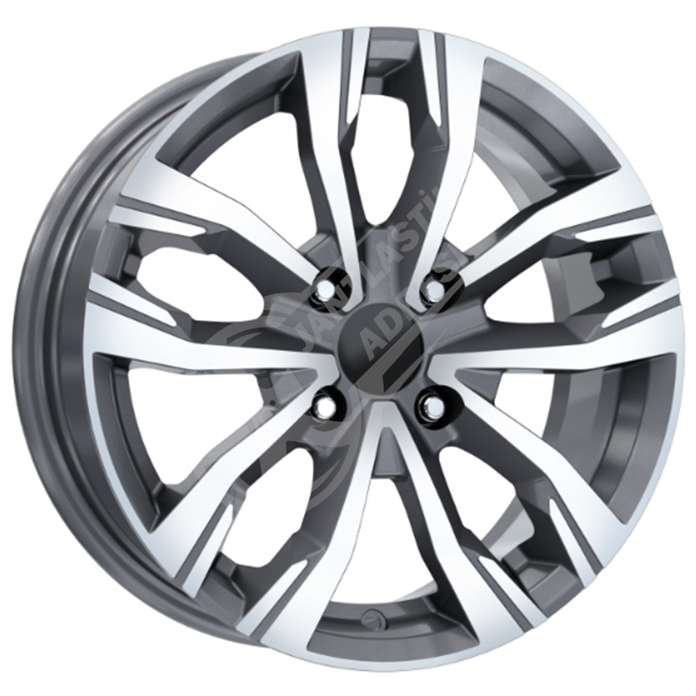7.0X16 PCD 4X100 EMR DY-746 Gun Metal Diamond ET40 60.1