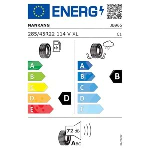 285/45R22 114V Nankang SP-7