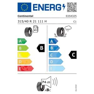 315/40R21 111H Continental CrossContact LX Sport MO