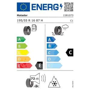195/55R16 87H Matador MP62 All Weather Evo M+S