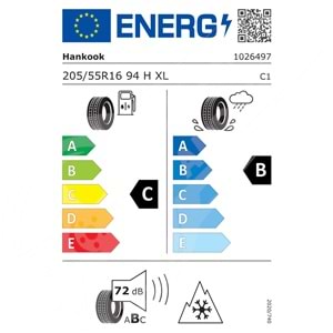 205/55R16 94H XL Hankook H750 KINERGY 4S2 M+S 3PMSF