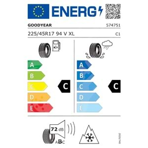 225/45R17 94V Goodyear Ultragrip 8 Performance