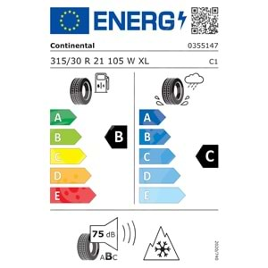 315/30R21 105W XL Continental WinterContact TS 860 S FR
