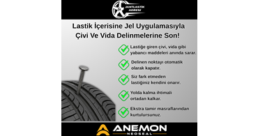 İzmir’de Lastik İçine Jel Uygulamasıyla, Çivi ve Vida Delinmelerine Son!
