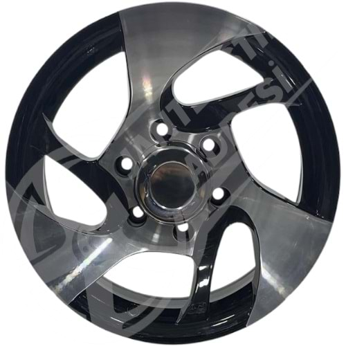 7.0X16 PCD 6X139.7 DJ-374 Black Machined ET15 110