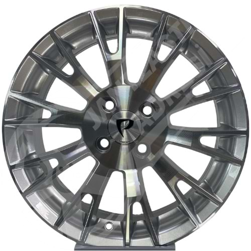 6.0X15 PCD 4X98 BK-757 Silver Machined ET35 58.1