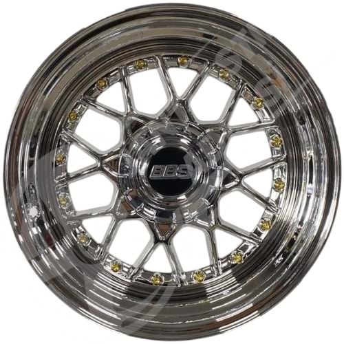 9.0X16 PCD 4X100 BK-5284 BBS FM Chrome ET15 73.1