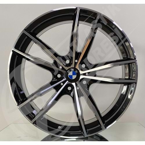 8.5X19 PCD 5X112 DY-649 Black Diamond ET30 66.6 Front
