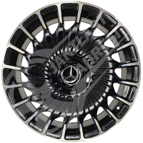 8.5X19 PCD 5X112 SRW-0042 Mercedes Black ET35 66.6