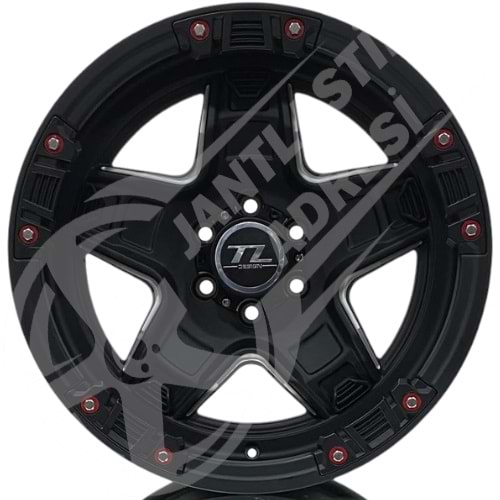 9.0X17 PCD 6X114.3 TL-5664 Matt Black ET13 66.1