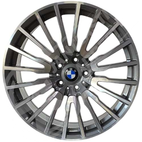 8.5X20 PCD 5X112 DY-1050 Gun Metal Diamond ET30 66.6