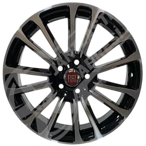 7.0X16 PCD 5X98 DY-956 Black Diamond ET39 58.1