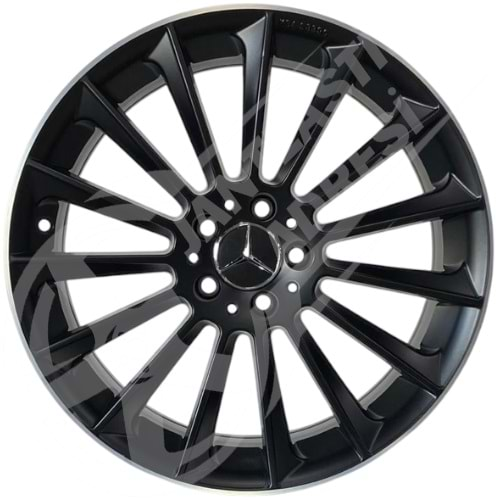 8.0X19 PCD 5X112 EMR-CA17 Matt Black Mercedes ET37 66.6