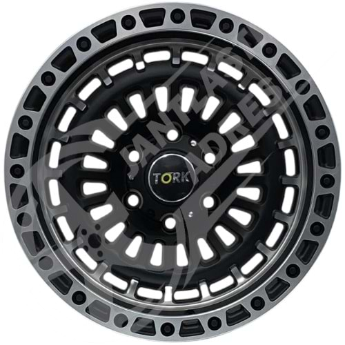 9.0X17 PCD 6X114.3 Tork-3369 Matt Black Grey ET40 66.1