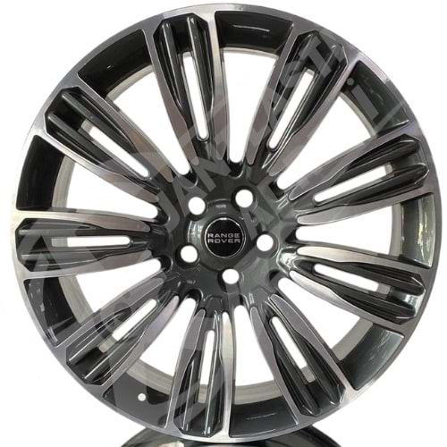 9.5X22 PCD 5X120 DY-22188 Gun Metal ET48 72.56