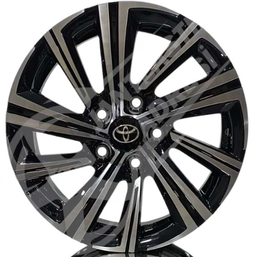 6.5X16 PCD 5X114.3 Truva RC-337 Black Diamond ET40 60.1