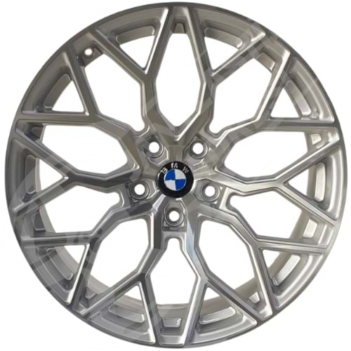 8.5X19 PCD 5X120 A-318 Silver ET33 72.56