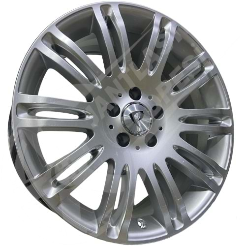 8.5X18 PCD 5X112 BK-590 Silver Mercedes ET38 66.56