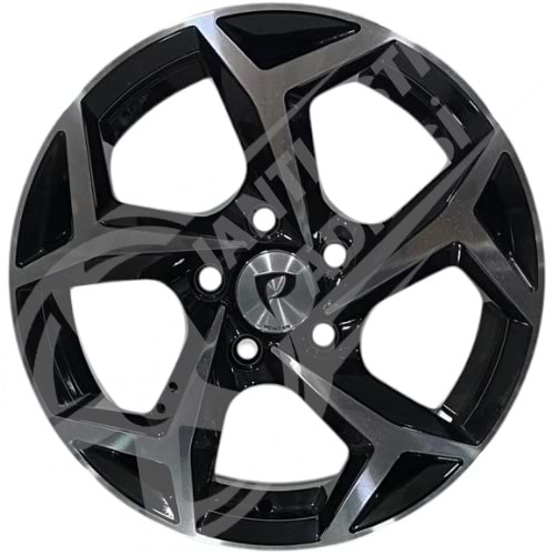 6.0X14 PCD 5X100 BK-5340 Black Diamond ET35 57.1