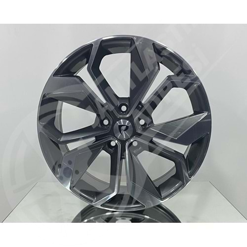 7.5X18 PCD 5X114.3 BK-5168 Gun Metal Diamond ET45 66.1