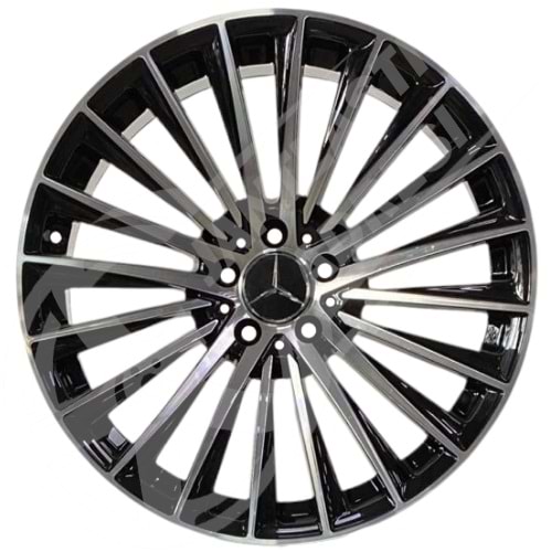 17X7,5 JANT BK 5909 5X112 ET45 66,6 BLACK MACHINED