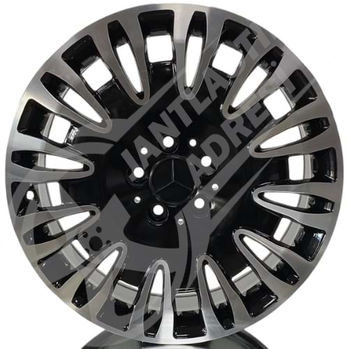 8.0X18 PCD 5X112 F-7727 Black Diamond ET45 66.6