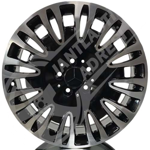 9.0X18 PCD 5X112 F-7727 Black Diamond ET45 66.6