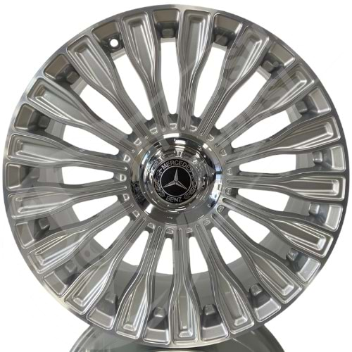 8.5X19 PCD 5X112 R1-328 Silver Diamond ET38 66.6