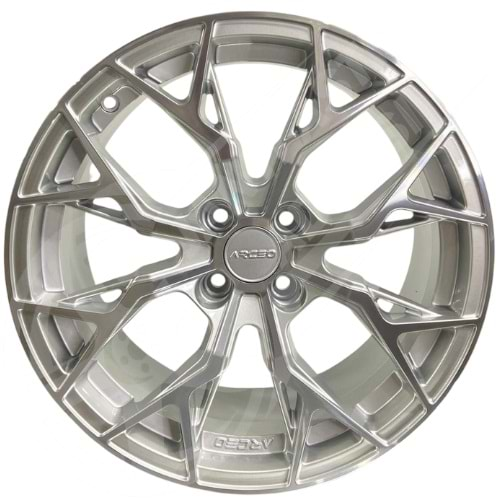 7.5X17 PCD 4X100 M01-10 Silver Diamond Roma ET35 73.1