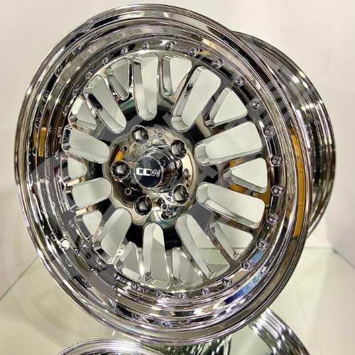 9.0X16 PCD 4X100 EMR-L215 Chrome ET25 73.1