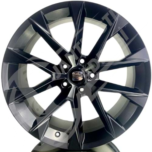 8.0X18 PCD 5X112 DY-1448 Matt Black ET40 57.1