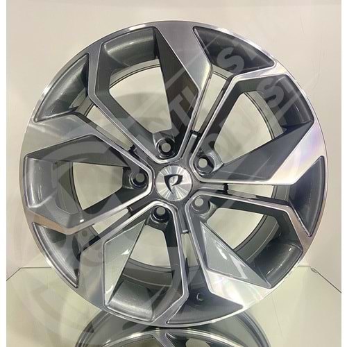 7.0X17 PCD 5X114.3 BK-5168 Gun Diamond ET45 66.1