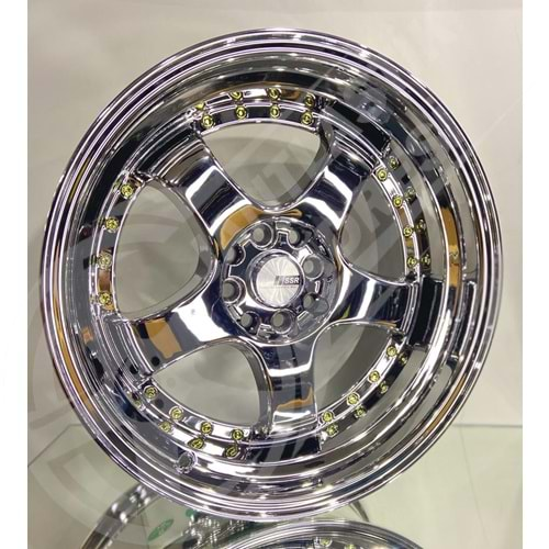 7.5X17 PCD 4X100 R1W-L002 Chrome SSR ET35 73.1