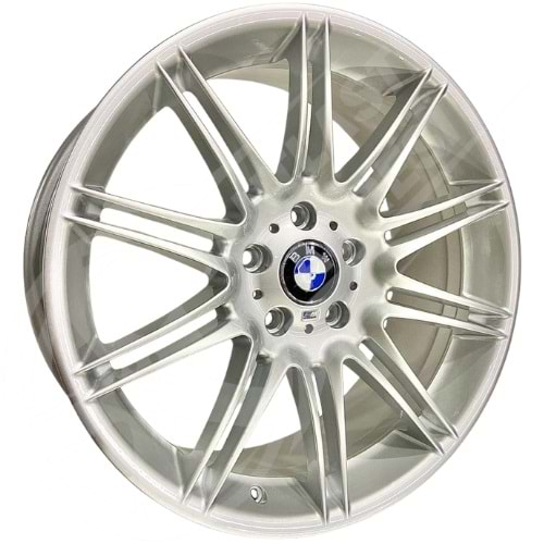 8.0X19 PCD 5X120 EMR-A412 Silver Style 225 ET37 72.6