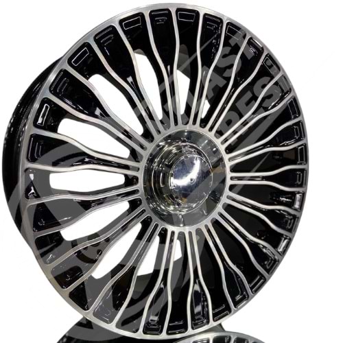 7.5X17 PCD 5X112 TRUVA-336 Black Diamond ET35 66.6