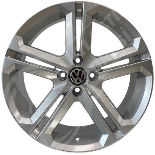 7.5X17 PCD 5X112 STW-714 Silver Mallory ET40 57.1