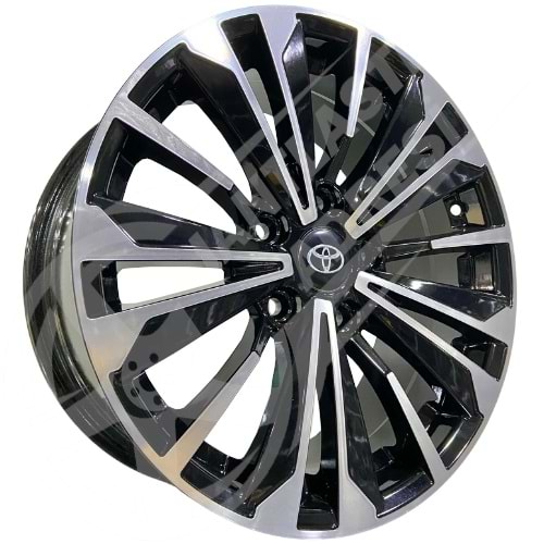 7.0X16 PCD 5X114.3 KM DY-1476 Black Diamond ET40 60.1