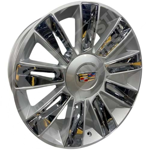 9.0X22 PCD 6X139.7 R1W-L1337 Silver Chr. Cadillac ET25 78.1