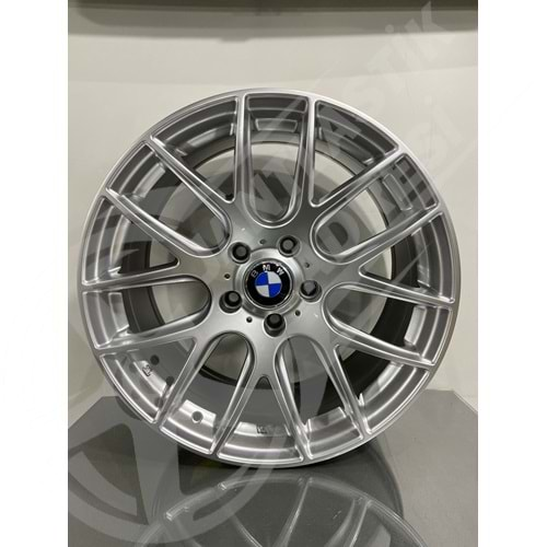 9.5X18 PCD 5X120 BK-663 Hyper Silver ET37 72.56