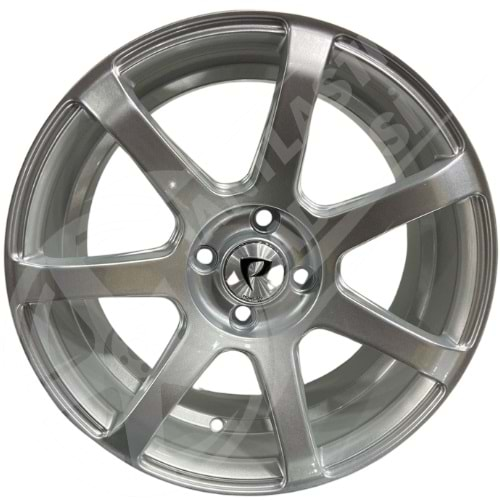 7.0X16 PCD 4X100 BK-5077 Silver ET33 73.1