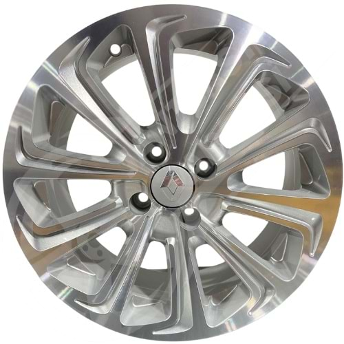 6.0X14 PCD 4X108 EMR-G690 Silver Diamond ET35 63.4