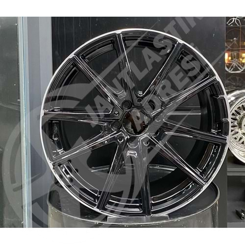 8.5X19 PCD 5X112 EMR A-330 Black ET45 66.6 Front